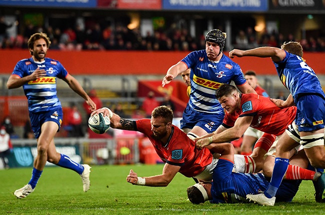 Munster's RG Snyman scores against the Stormers. (Brendan Moran/Gallo Images)