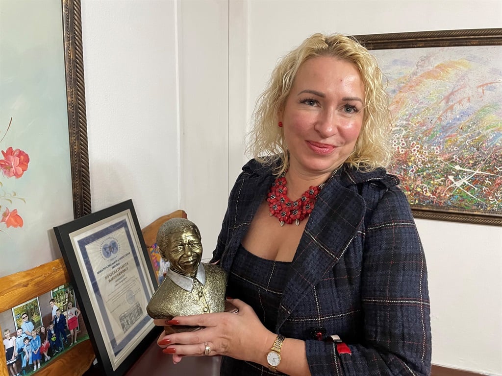 Liubov Abravitova en su oficina