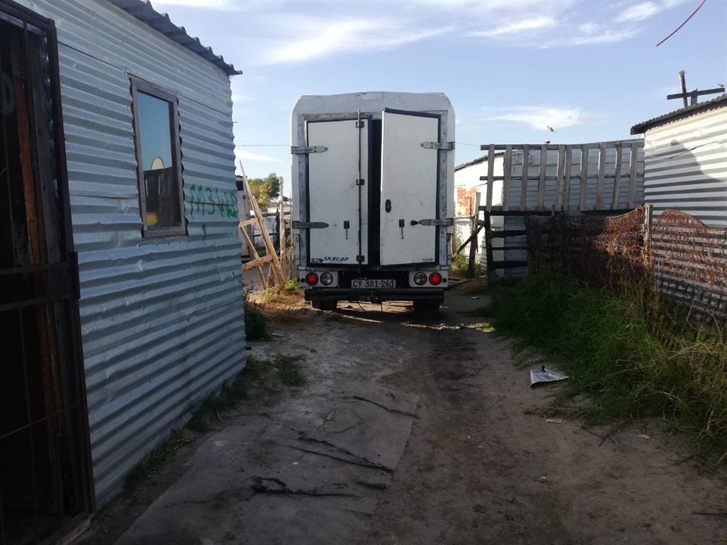 A hijacked delivery truck was discovered in Phillipi East.