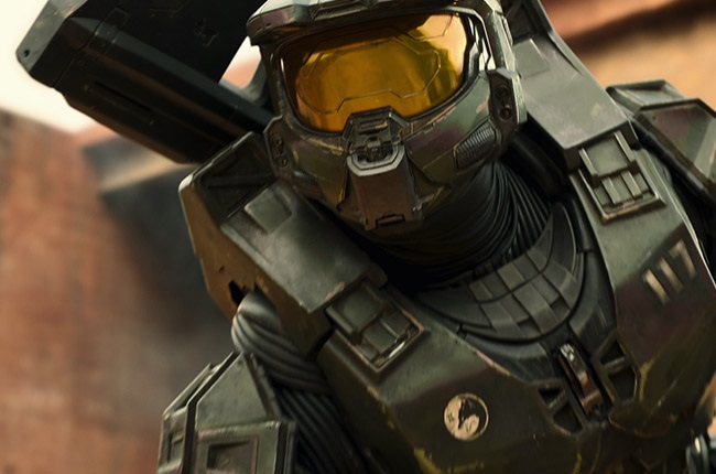Pablo Schreiber as Master Chief in Halo.