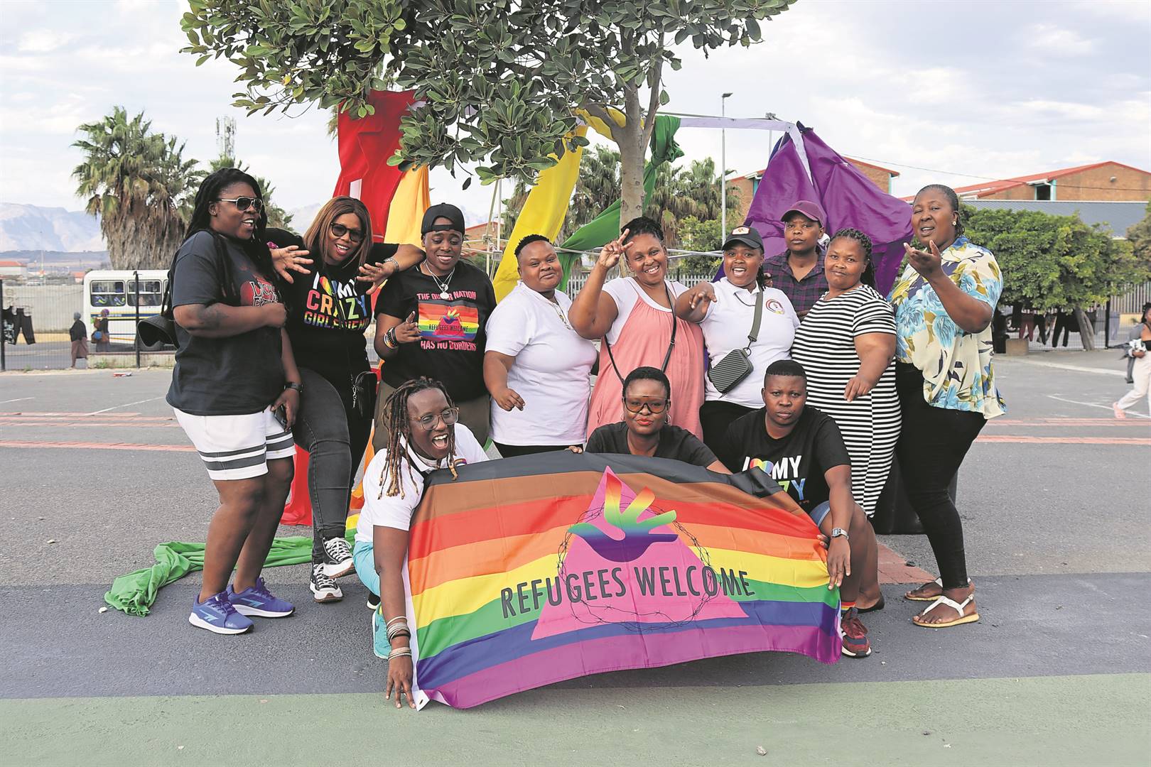 Some of the LGBTQIA+ together with their parents during the event.PHOTOs: UNATHI OBOSE