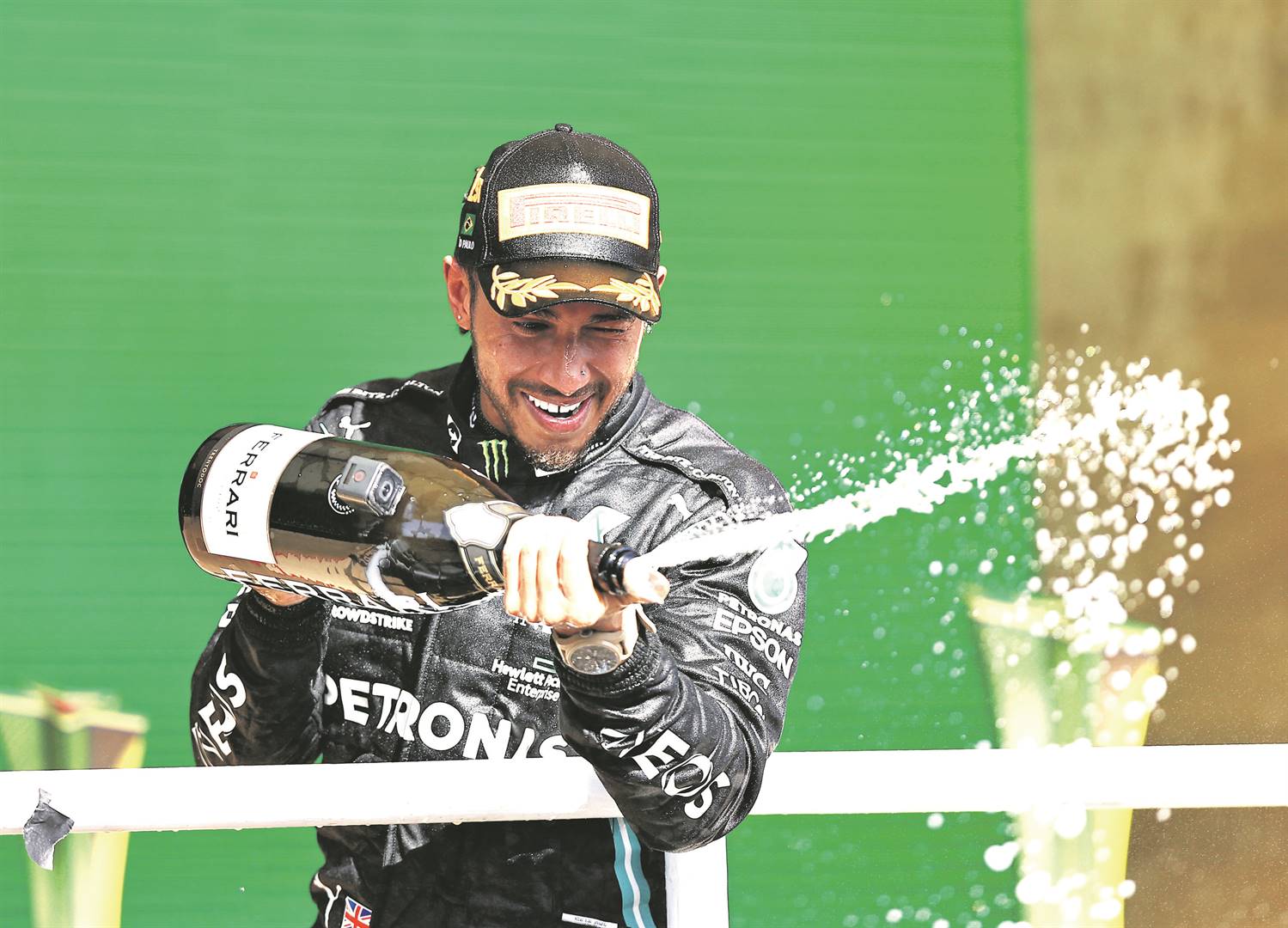 Lewis Hamilton defied the odds to win the Brazilian Grand Prix in Sao Paulo on Sunday Photo: Buda Mendes / Getty Images