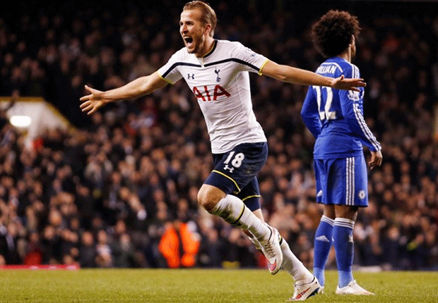 Harry Kane celebrates against Chelsea (Getty Images)