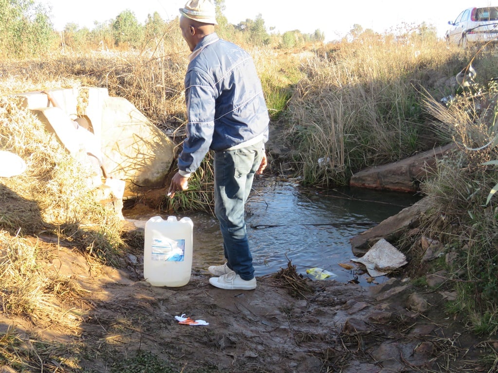 Relief as water flows for abahlali!