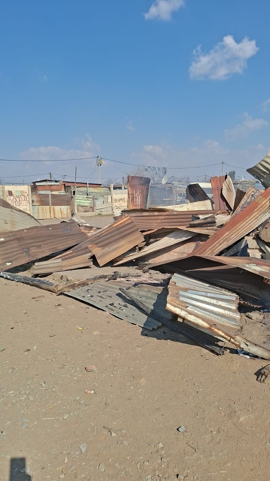 WATCH: War zone erupts as shacks burn in fury!