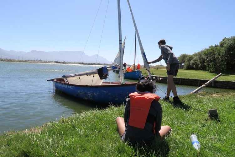 People enjoying Zandvlei in April before it was closed to the public.