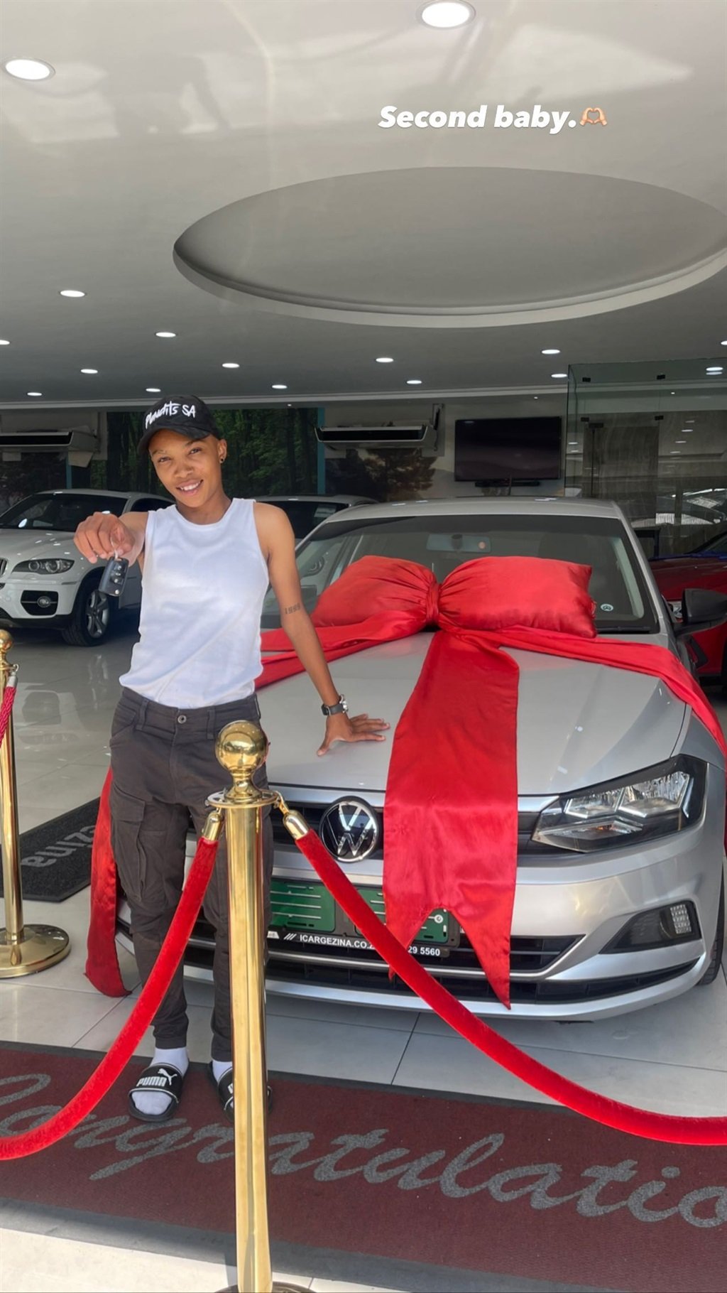 Mamelodi Sundowns Ladies star Lehlogonolo 'Hlogi Mash' Mashigo has purchased a VW Polo TSI to add to her red Merc. 