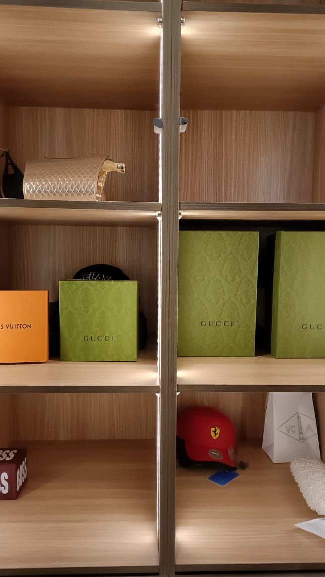 Cars, Louis Vuitton bags, Gucci caps, luxury furni