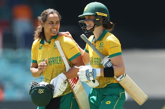 South African batsmen Chloe Tryon and Laura Wolvaardt