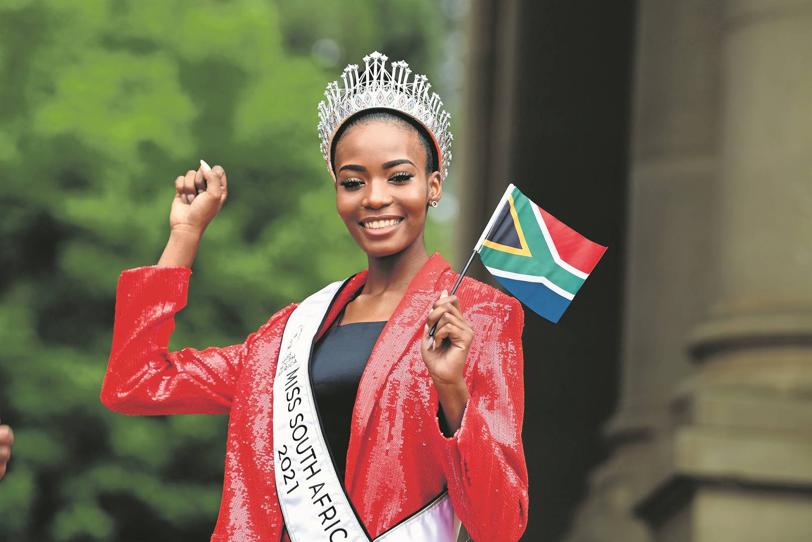 Miss South Africa 2021, Lalela is happy to be in Israel. Photo: Gallo Images