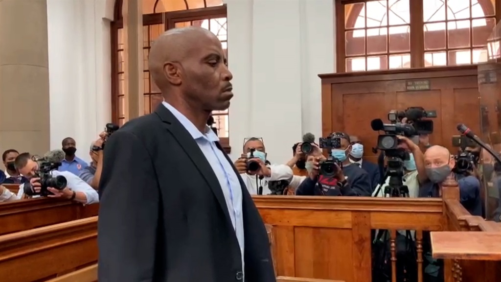 Zandile Mafe at the Cape Town Magistrate's Court. Photo: Brenton Geach/Gallo images