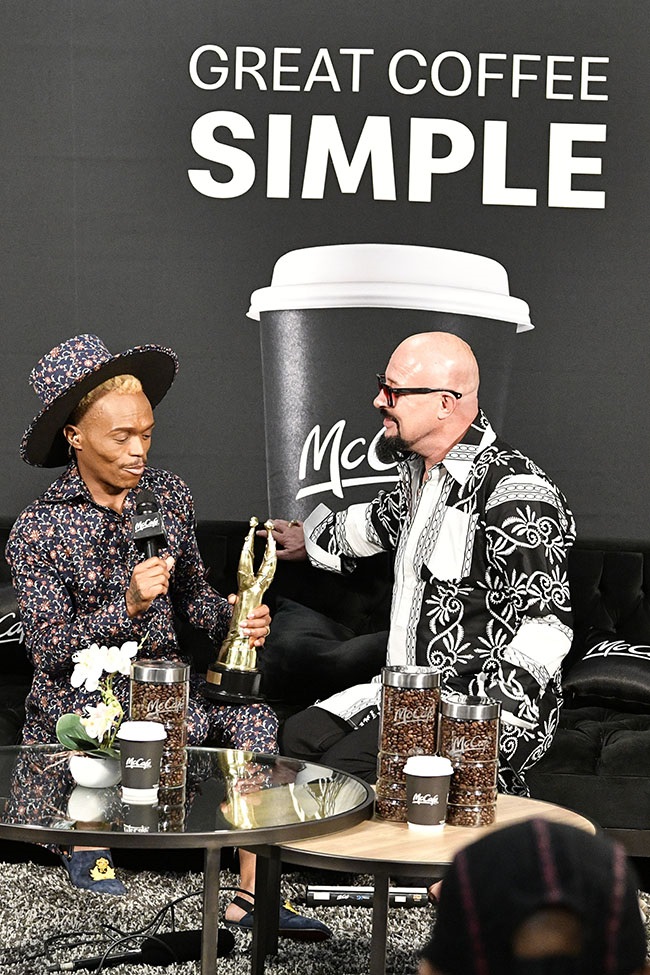 Somizi with Jamie Bartlett during the 13th annual 