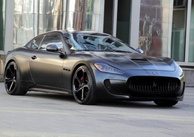 SINISTER TRIDENT: If Batman were Italian he’d drive this. Anderson Gran Turismo S Superior Black. 