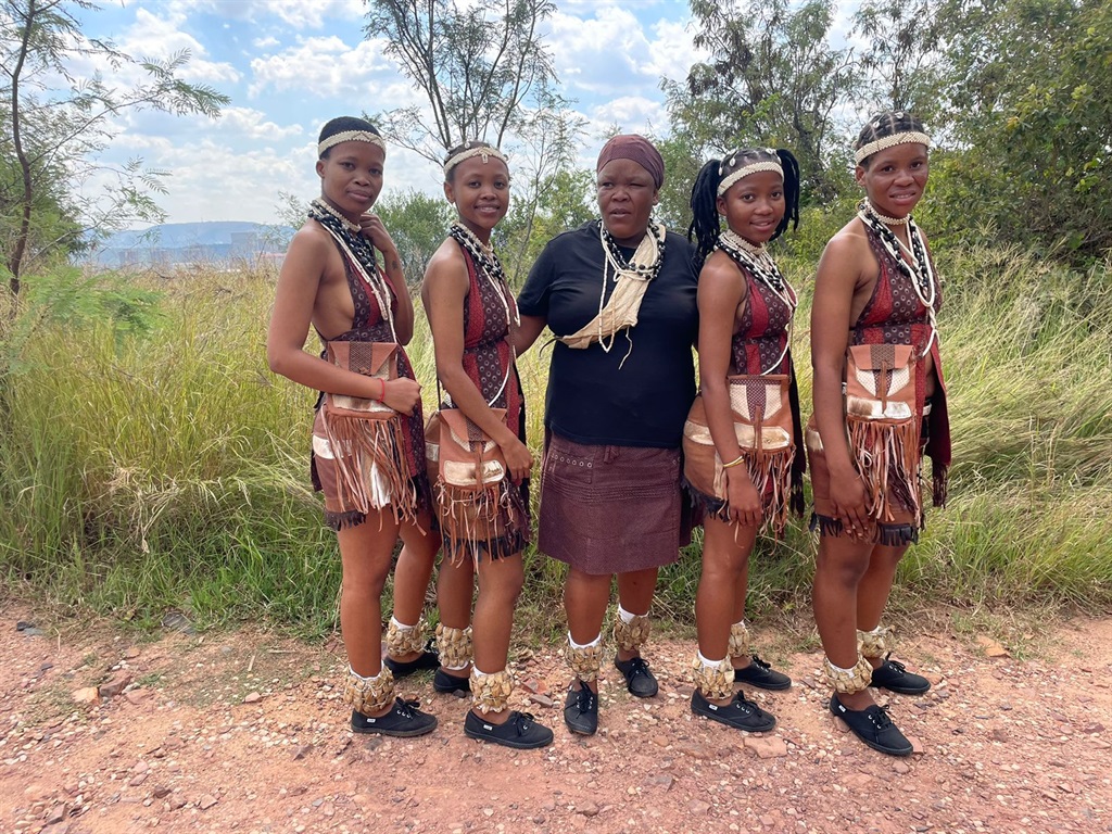 Nomtiti Cultural Ensemble a traditional music group was started to uplift and empower female art practitioners. Photo by Kgalalelo Tlhoaele.
