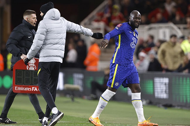 Chelsea manager Thomas Tuchel and Romelu Lukaku (right). (Photo by Richard Sellers/PA Images via Getty Images)