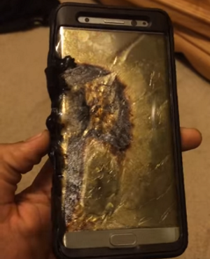 Samsung's Note 7 has experienced exploding battery problems. (Ariel Gonzalez / YouTube)