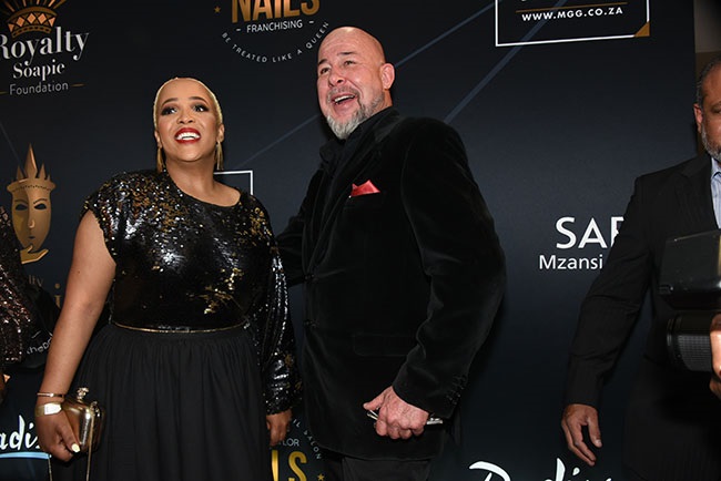 Comedian Tumi Morake and Jamie Bartlett during the