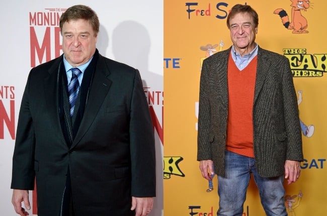 Before and after: John Goodman lost nearly half his body weight over four years. (PHOTO: Getty Images/ Gallo Images/ Alamy)