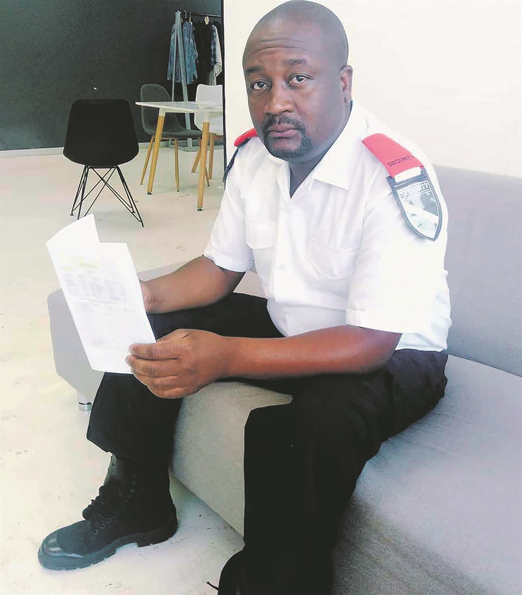Former Isithembiso actor Siboniso Nxumalo says the security guard roles follow him. Photo from Instagram