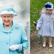 Her Mini-Majesty – the two-year-old girl who’s been dubbed the queen’s double