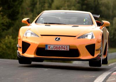 PORSCHE KILLER: Finished in its signature orange hue, the LFA Nürburgring edition is the master of its namesake. 