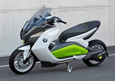URBAN MOBILITY: BMW reveals its Concept e scooter at the Frankfurt auto show.