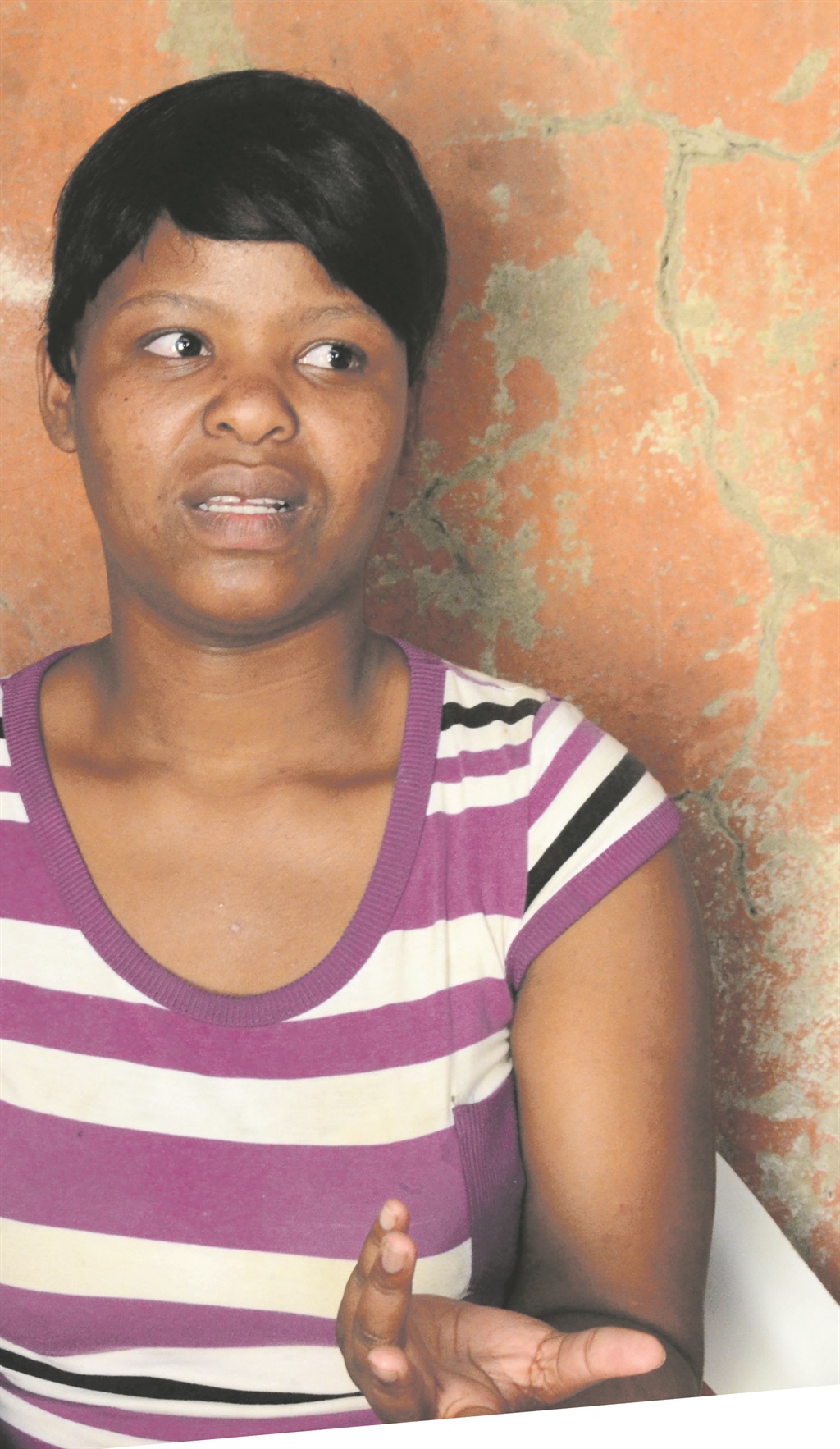 Thobekile Mabizela says at first she failed to identify her badly injured brother.  Photo by Siyabonga Simelani 