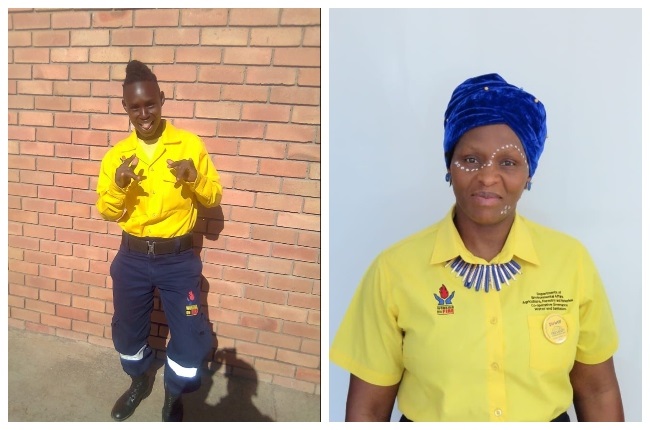 Lydia and Phumza are firefighters and are proud to be representing women in a male dominated industry.
