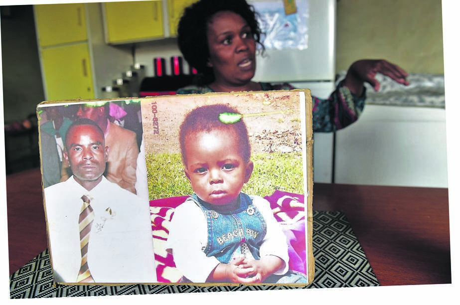 INSET: Yvonne’s late husband Derrick Ndzovela and their son, Freeman.