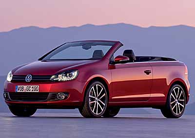<b>SUN SEEKER:</b> Convertible fans will have to wait until 2012 to get their hands on the new Golf Cabriolet.