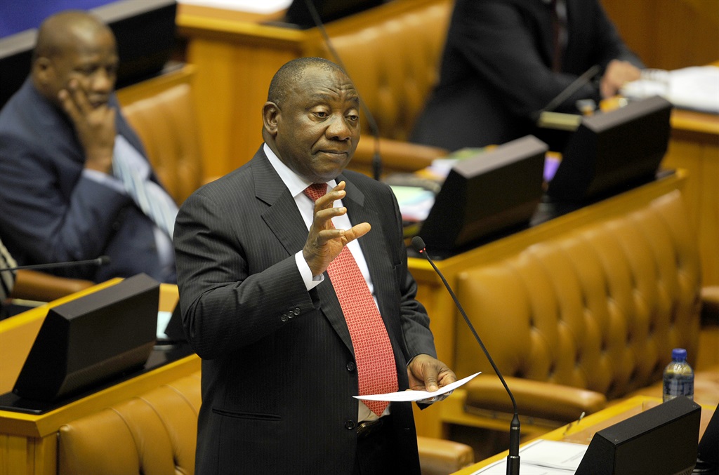 Deputy President, Cyril Ramaphosa answered questions in the National Assembly on Wednesday. Picture: Edrea du Toit