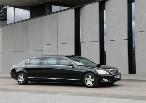 The latest S 600 Pullman is hardly the most inconspicuous way to commute to the office. Being bullet proof and incomparably luxurious it makes a welcome break from flying to work in the company helicopter though. 