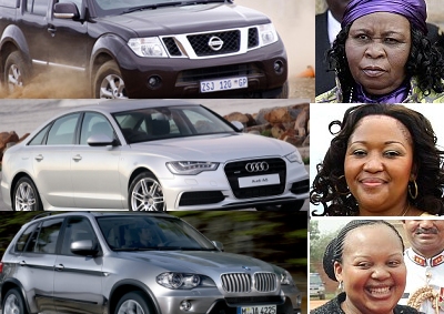 <b>FIRST LADIES:</b> Some of the vehicles in which Zuma’s wives could be chauffeured. From top: Gertrudezakele Khumalo, Thobeka Madiba and Nompumeleo Ntuli