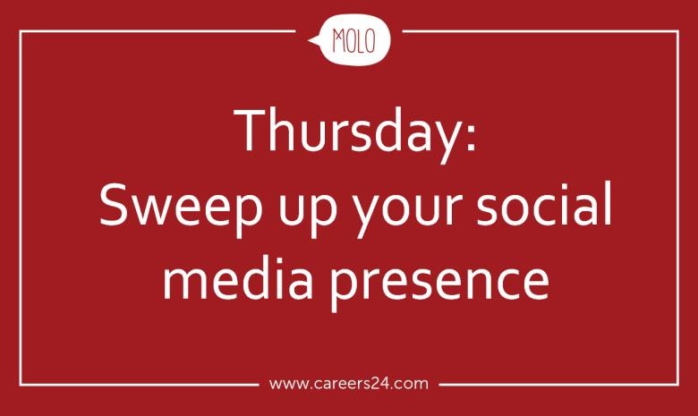 Use Thursday to clean up your social media presence (Careers24.com)