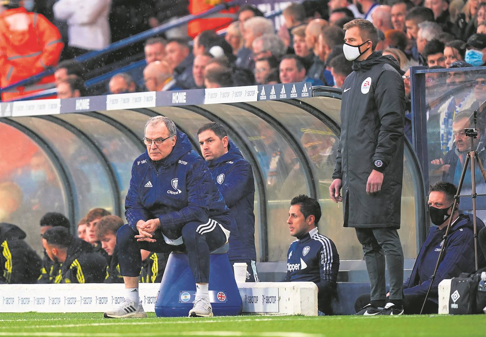 Leeds United manager, Marcelo Bielsa, during the Premier League match against Burnley at the weekend.                 Photo by Mike Egerton/PA                  Images via Getty Images