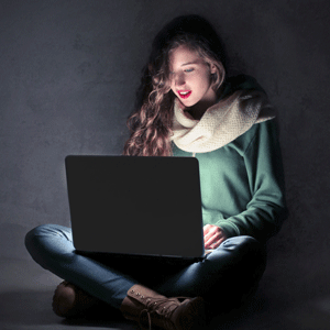 Online experiences can lead to dangerous situations for adolescent girls. 