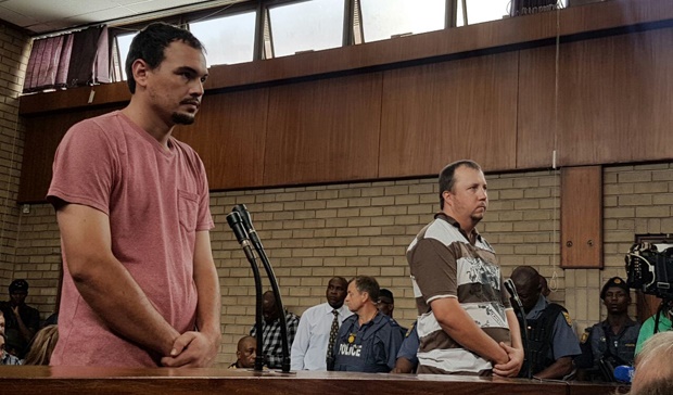The two accused dubbed the 'Coffin Duo' in court. 