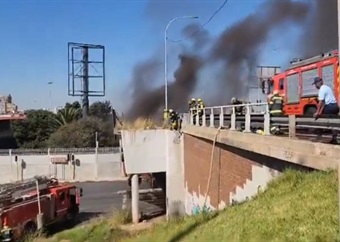 Fire along M1 cuts power to Joburg suburbs, electricity infrastructure theft and vandalism suspected
