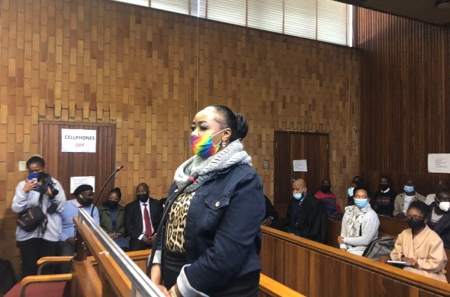 Rosemary Ndlovu appeared in court alongside Justice's wife Nomsa.