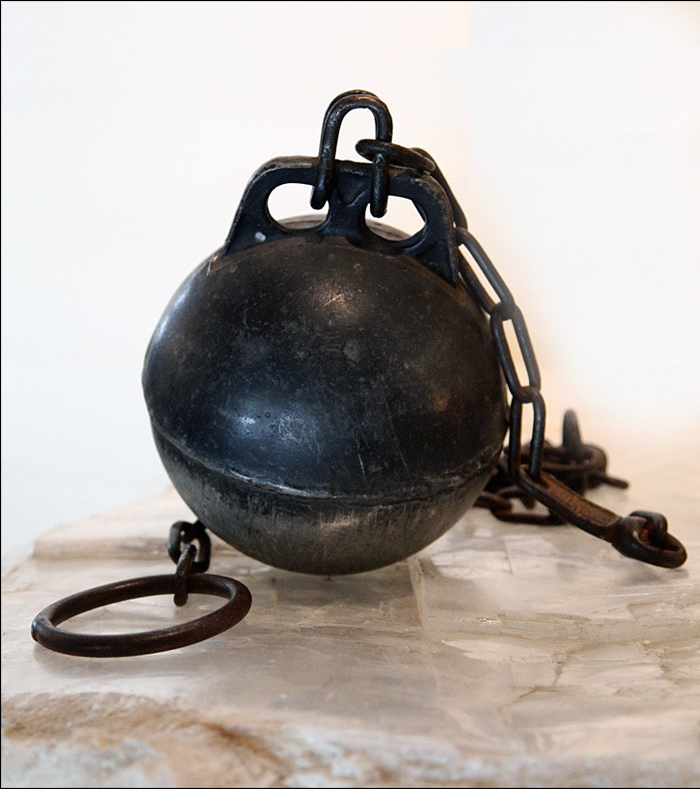 vintage ball and chain