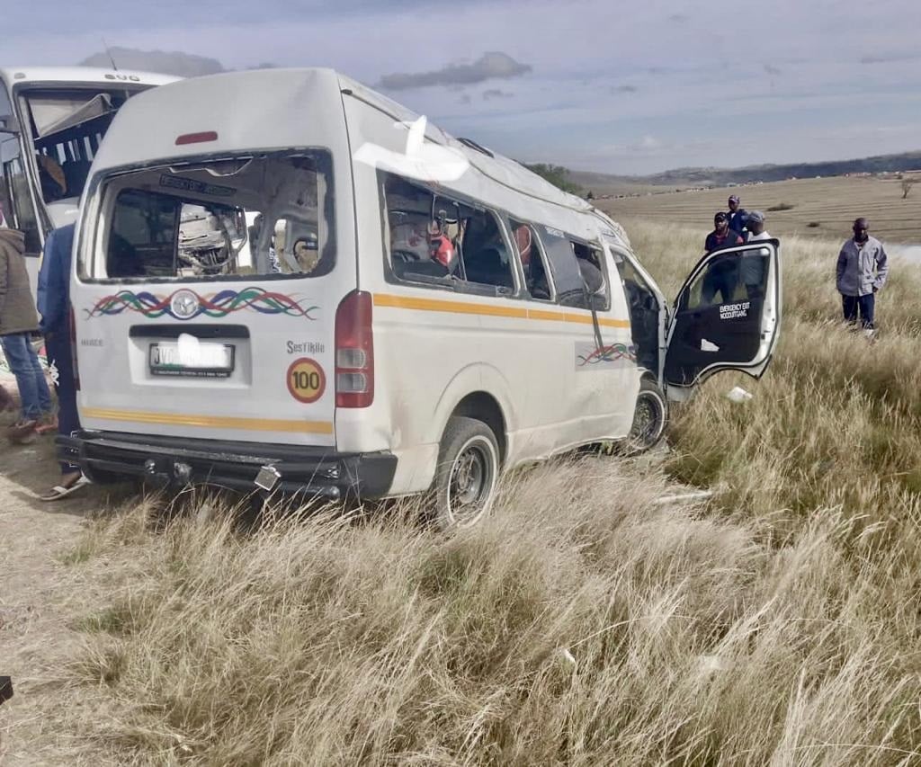 Horrific accident between bus, taxi claims multiple lives