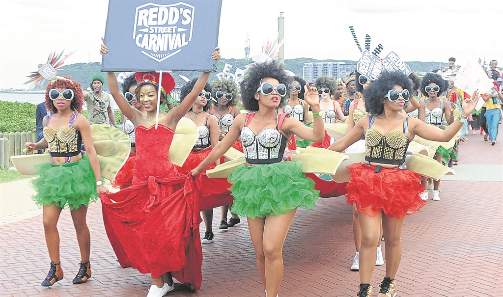 Dancers parade their outfits at the carnival.                         Photo by Jabulani Langa 