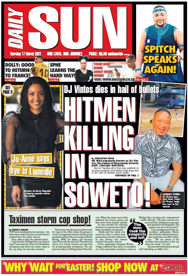 Today's front page! | Dailysun