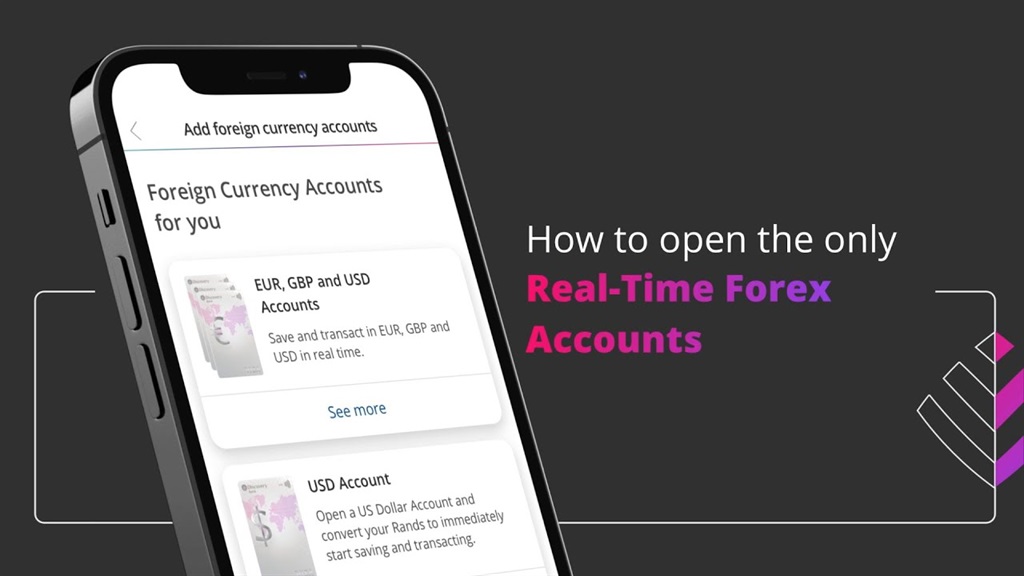 Discovery Bank Real-time Forex Account.