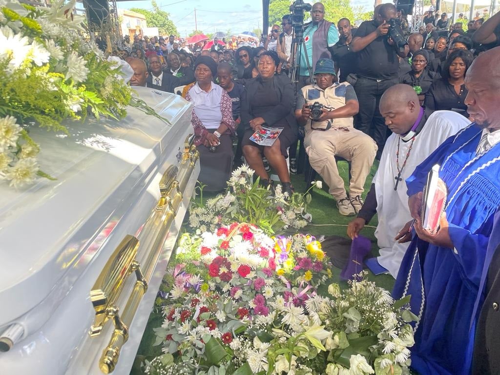 Barcadi music king, Ma R5's  funeral is underway. Photo by Raymond Morare.