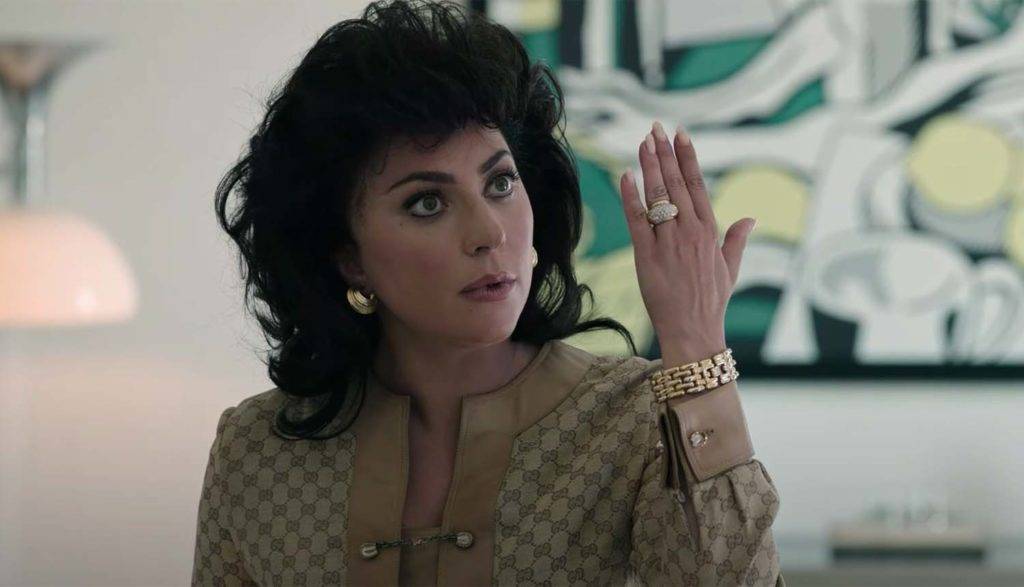 Lady Gaga as Patrizia Reggiani in die drama ‘House of Gucci’, van die regisseur Ridley Scott. Dit handel oor die moord op Maurizio Gucci (Adam Driver), enigste erfgenaam van die modehuis Gucci. 