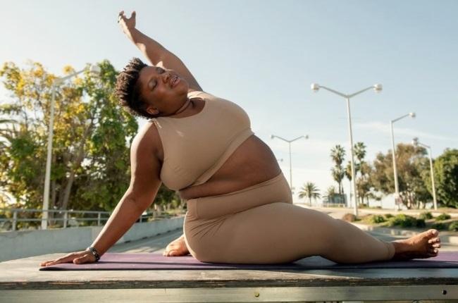 Jessamyn Stanley started doing yoga at university to help deal with depression. 