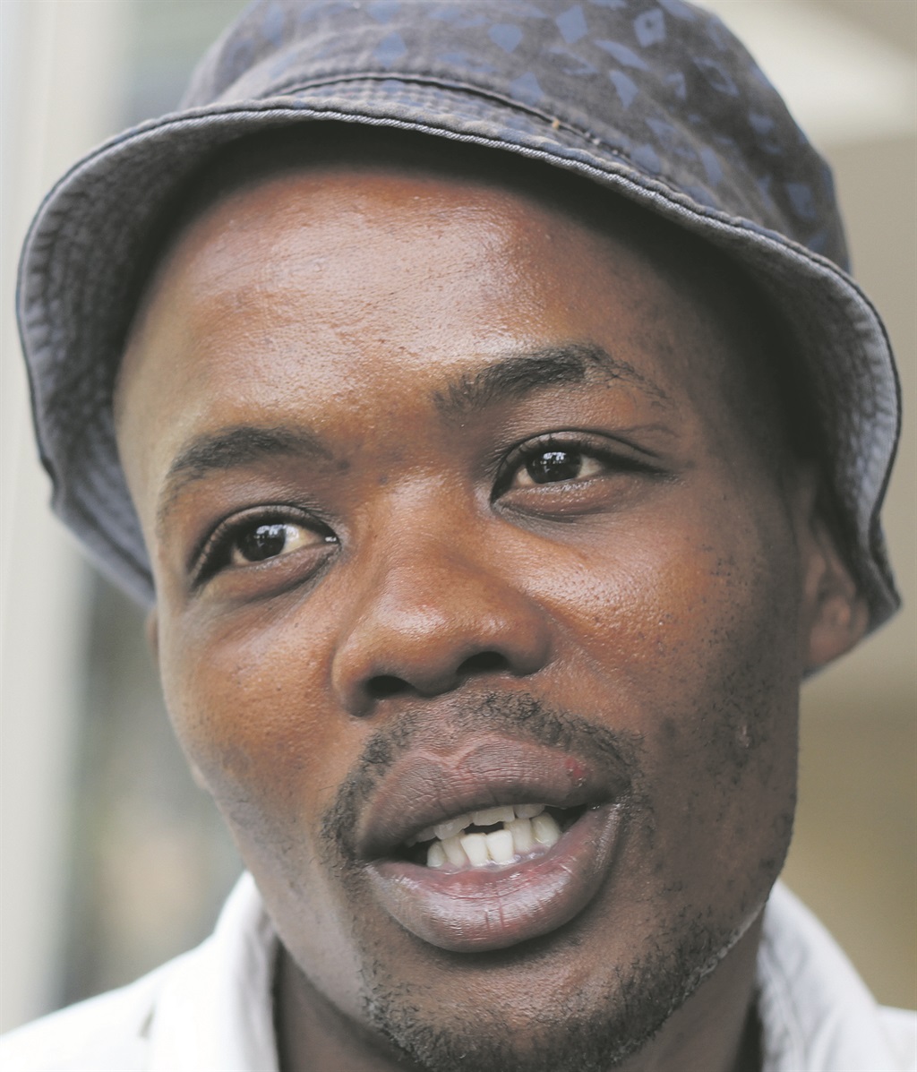 Lesiba Sithole claims that he nearly froze to death at work.          Photo by Sifiso Jimta  