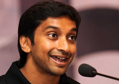 <b>MORE TESTING NEEDED:</b> HRT's Narain Karthikeyan at a news media conference. He said his team would need at least 24 hours to test ahead of the season-opener in Australia.