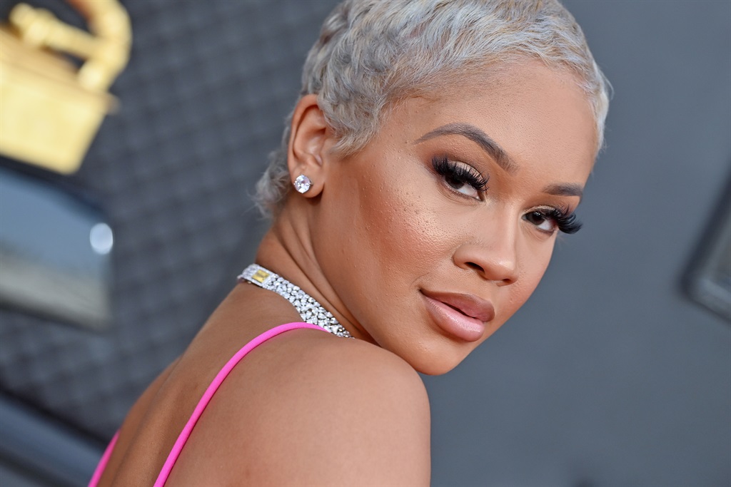 Saweetie attends the 64th Annual GRAMMY Awards at MGM Grand Garden Arena on April 03, 2022 in Las Vegas, Nevada. 